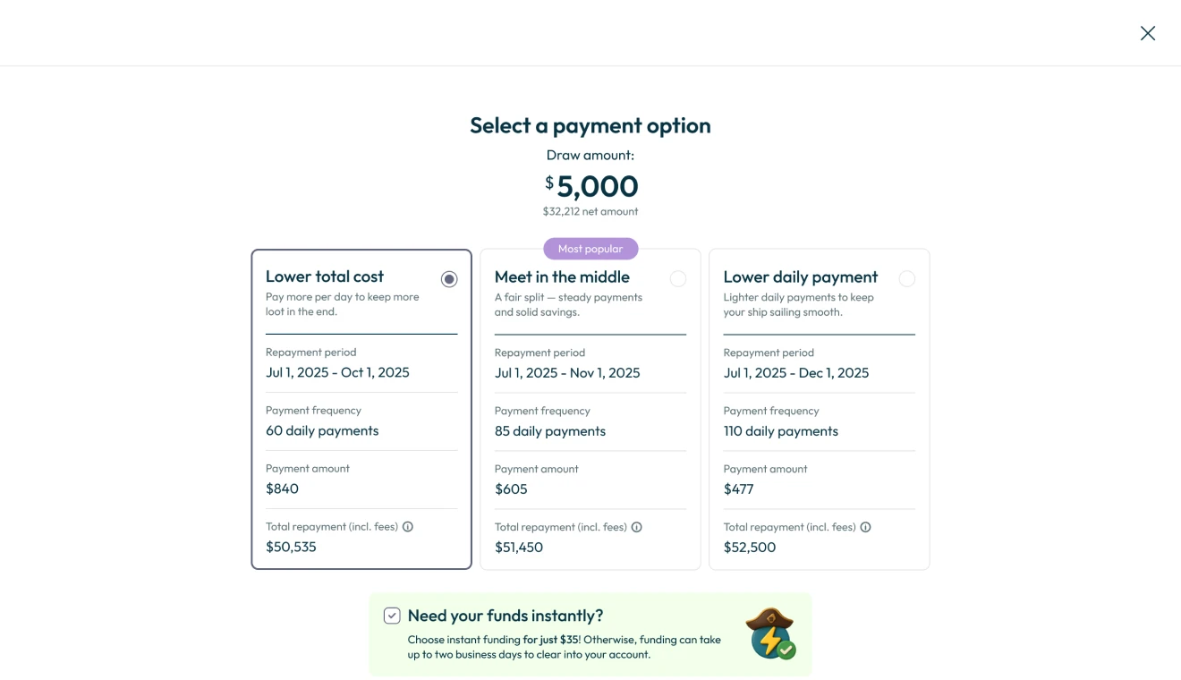 Opciones de pago más flexibles