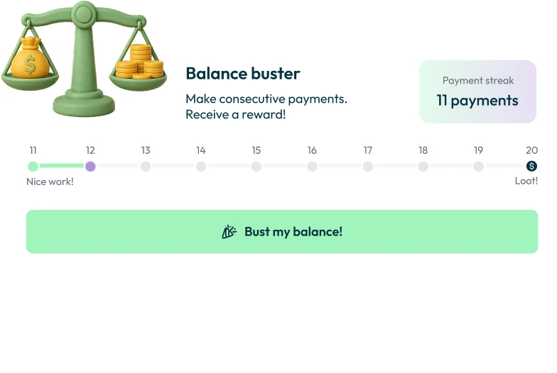 Balance Buster: consigue recompensas por pagar a tiempo